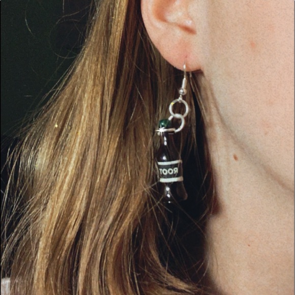 Root Beer Dangle Earrings! - Picture 3 of 3